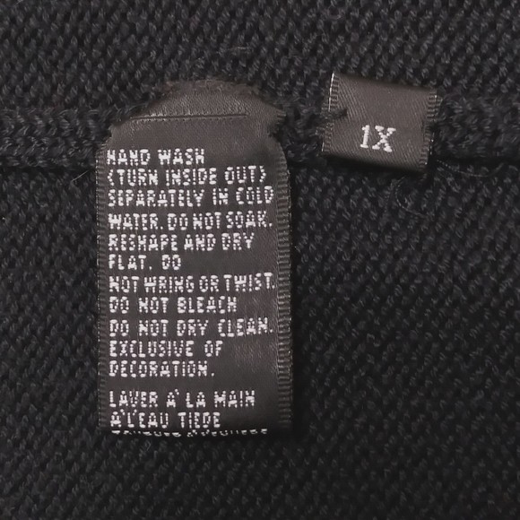 VTG Christina Rotelli Christmas Sweater Sz 1X Embroidered Holiday Santa Claus - Picture 13 of 16